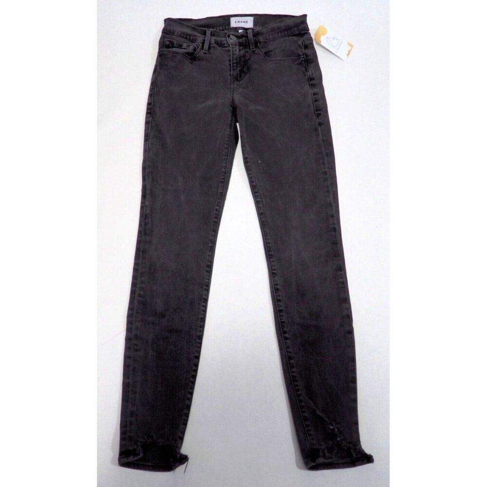 Frame Black "Le Skinny de Jeanne" Skinny Jeans, Size 24